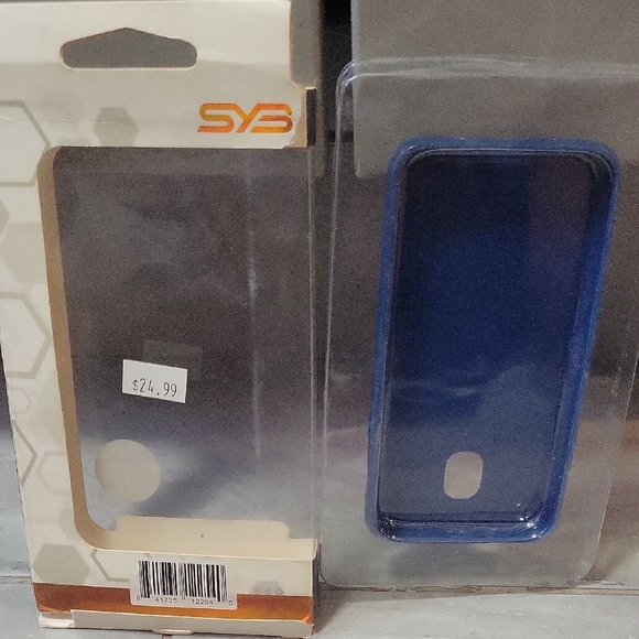 SYS Slimline Series Samsung Galazy K3 Achieve Black, silver,and Blue Phone Cases - Picture 7 of 14